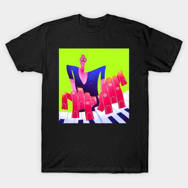 Healed by Piano T-Shirt by Tosik-Art